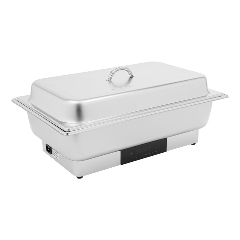 Chauffe-eau électrique à commande tactile - couvercle à poignée portative 9L, 2 compartiments