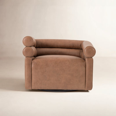 Arve Upholstered Swivel Armchair