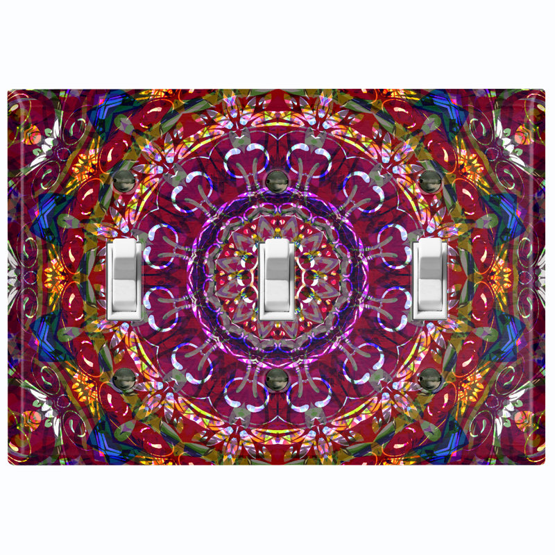 Religious Themed 3 - Gang Toggle Light Switch Standard Wall Plate