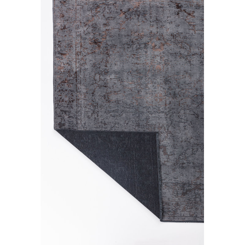 Rapture Gray Brown Oriental Luxury Area Rug, Rectangle 7'10" x 11'2"
