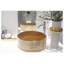 Lavabo de salle de bain vasque circulaire en verre 15,55 po Hewei-90333792