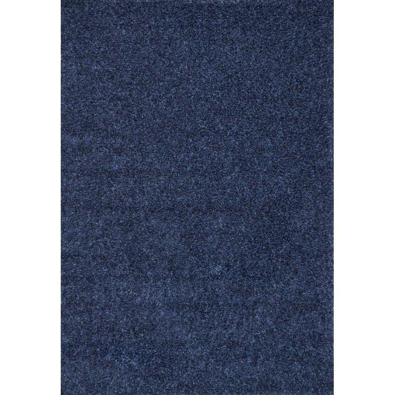 Assar Handmade Tufted Ink Area Rug, Rectangle 5'3" x 7'6"