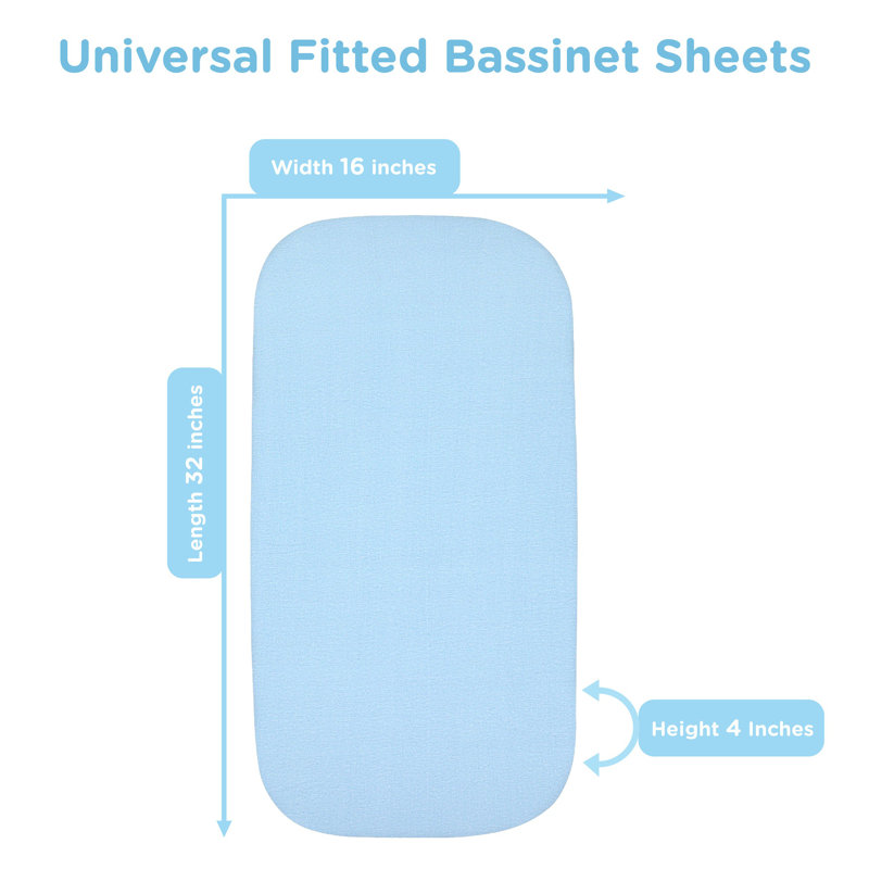 Ensemble de draps 3 pièces Bublo Baby, Bleu / crème / sable