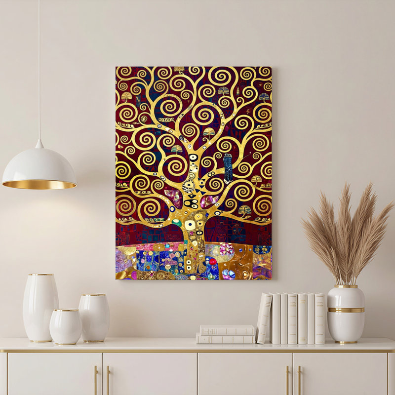Arbre de vie, reproduction d'art sur toile, ensemble de 1, 2436
