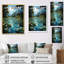 «Colaizzo Countryside Lily Pond Patchwork II», reproduction sur toile-1166896132-1166896139
