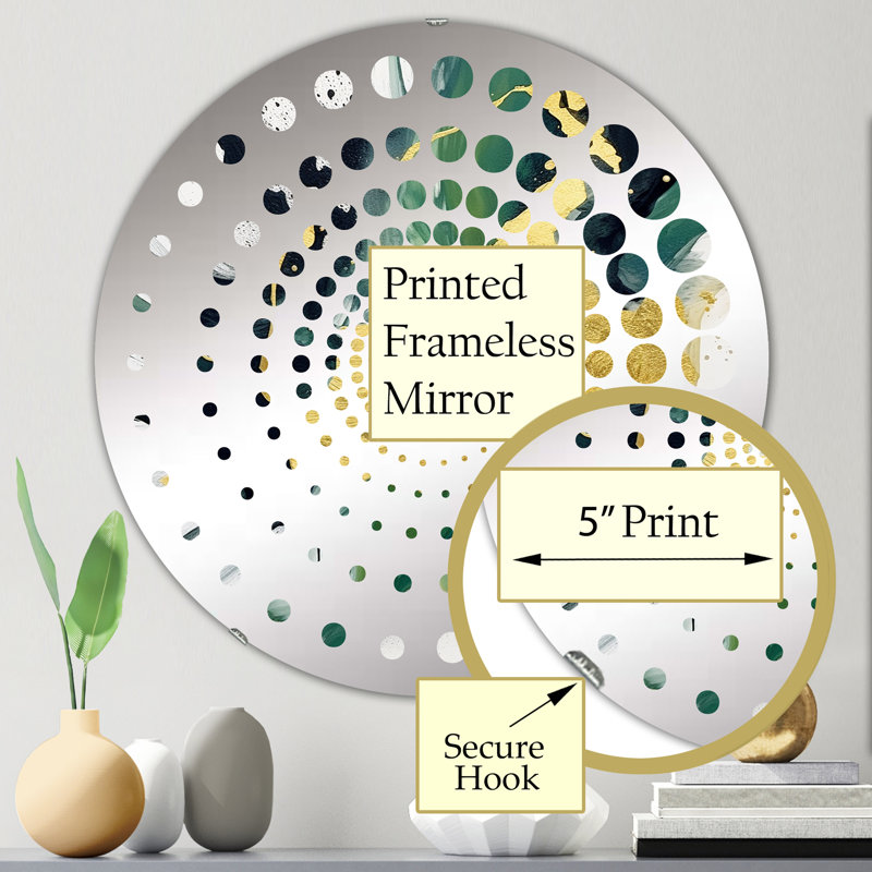 Caelyn Circle Mirror, 23.6" x 23.6"
