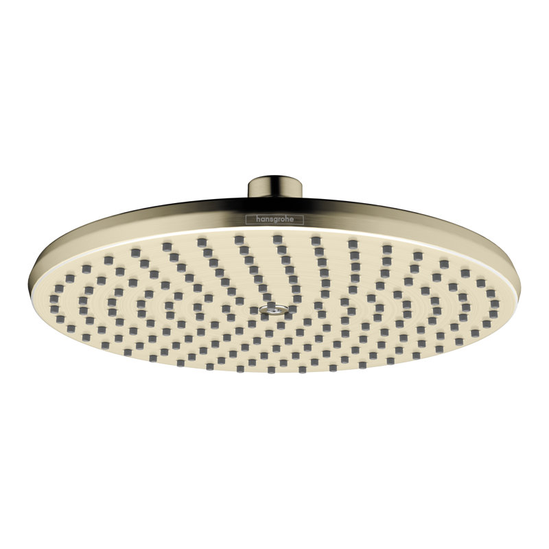 Locarno Rain Fixed Shower Head, Brushed Nickel