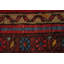 Tapis traditionnel rouge à motif géométrique 4 x 5