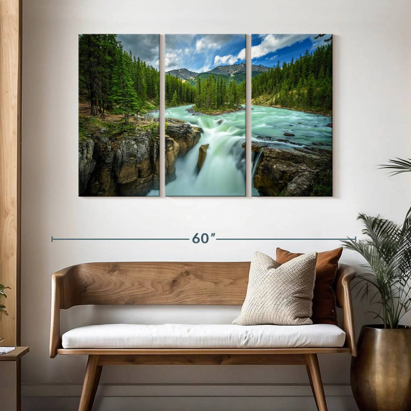 Alvord Upper Sunwapta Falls, H 32 po x l 50 po