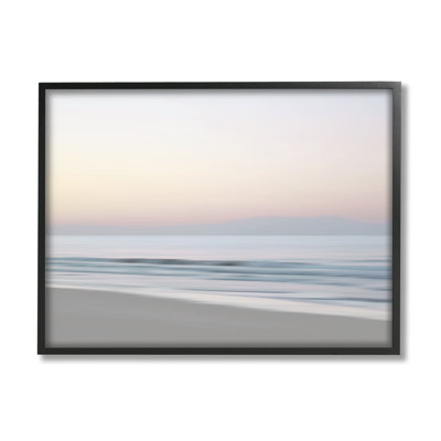 Ba-041-Framed " Beach Shore Sunrise " by Maggie Olsen