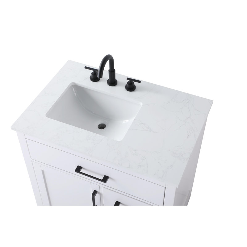 Ahner 32 inch Single Bathroom Vanity, White