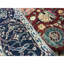 Sona Wool Oriental Area Rug in Red/Navy