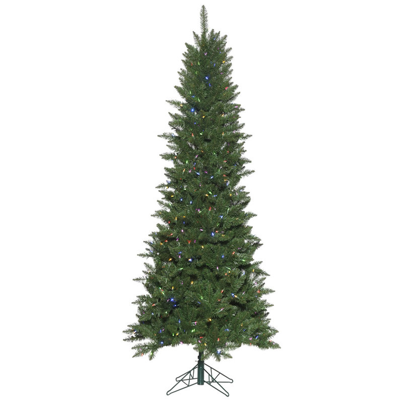 7.5' H Lighted Artificial Pine Christmas Tree