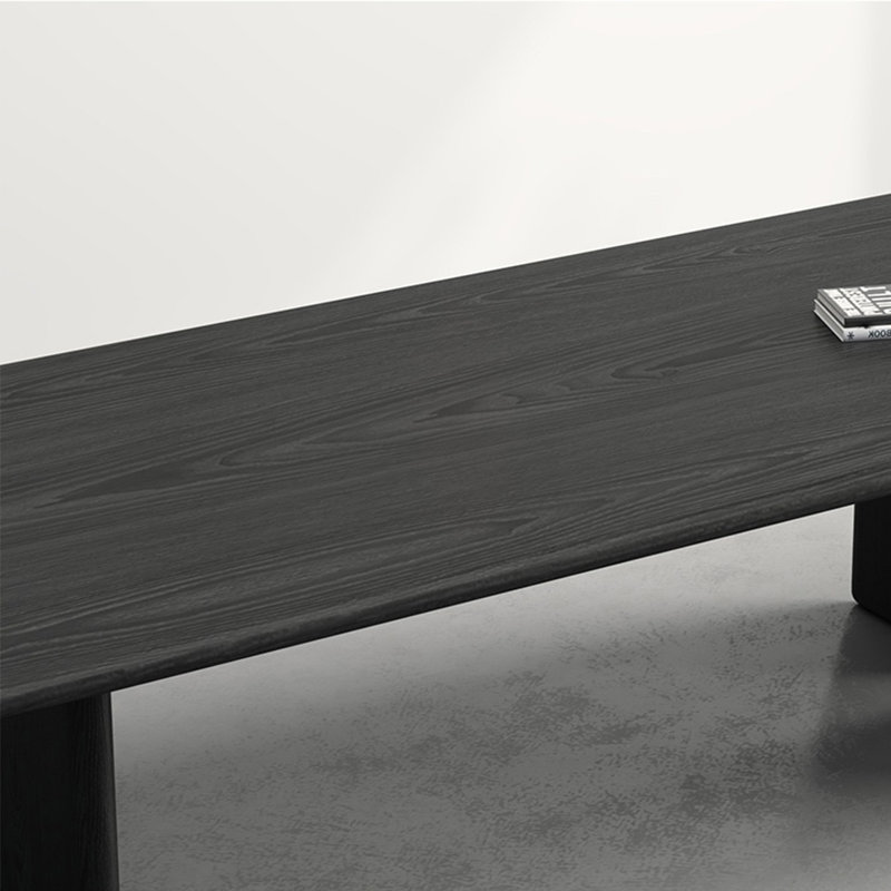 Elegant and practical solid wood dining table, 29.52"H x 78.74"L x 31.49"W