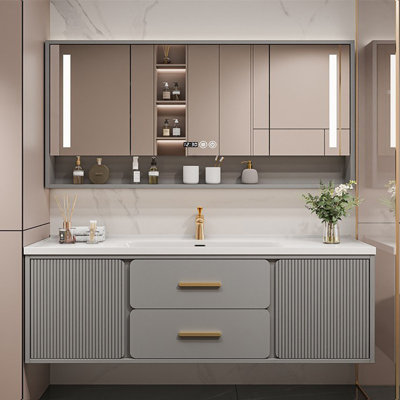Light luxury modern simple bathroom cabinet.