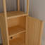 Armoire multi-scène de 41 pouces avec une tablette et 2 tablettes ouvertes, peu encombrante, idéale pour la salle de lavage