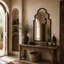 Bagneux Moroc Arch Wood Framed Wall Mounted Accent Mirror-35271301-35271306