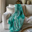 Whispering Teal Blooms - 1 pièce Sherpa Premium-97879589