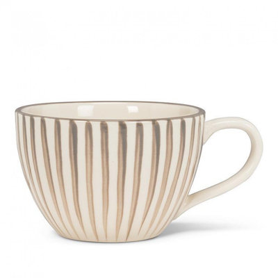 Striped Latte Mug