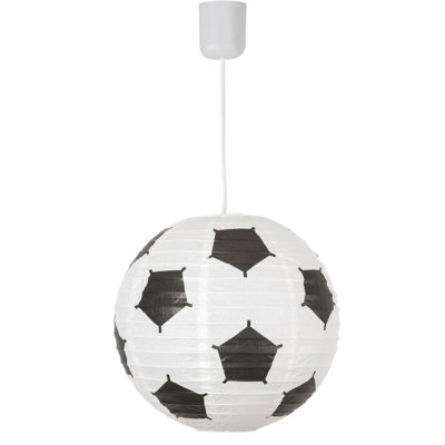 Dandor 30 cm H Round Paper Pendant Shade ( Spider ) in Black and White