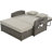 Wicker Rattan Double Chaise Lounge, 2-Person Reclining Daybed with Adjustable Back and Cushions-751396286
