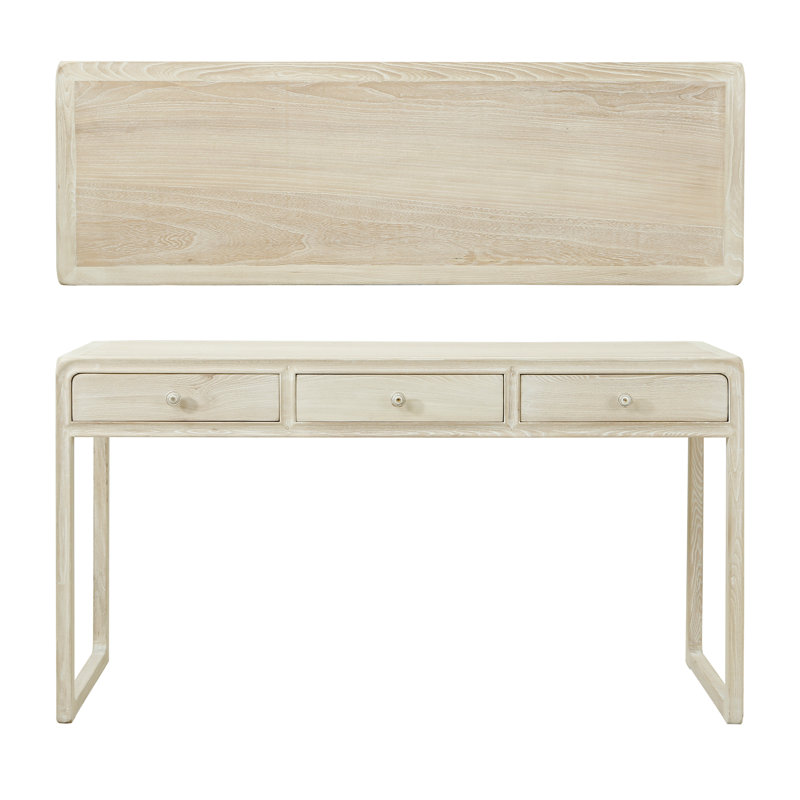 Asbel Solid Wood Writing Desk