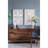 Of 2 Paper Leaf Shadow Box Wall Enhancement, 23.5X1x35.5", Gray-Washed Frame, Fine Construction, Beautifies Modern Ornament Object, Intricate Configuration, Adorns Office & Family Rooms-1660931825