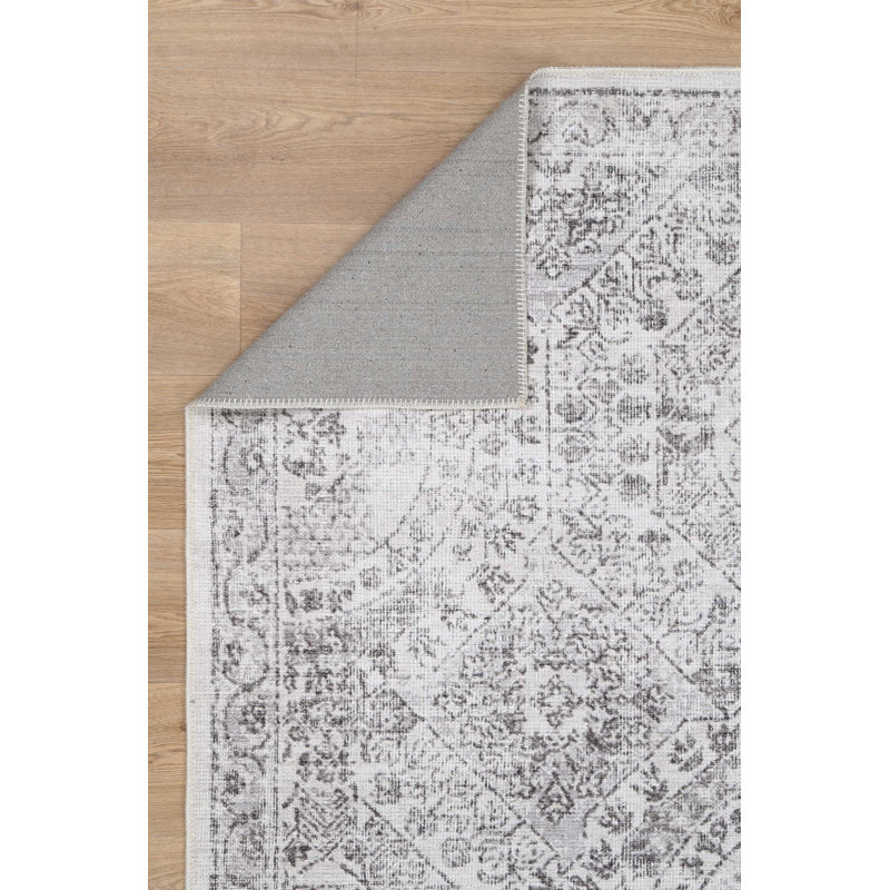 Tapis oriental gris, Rectangle 5 pi 2 po x 7 pi 6 po