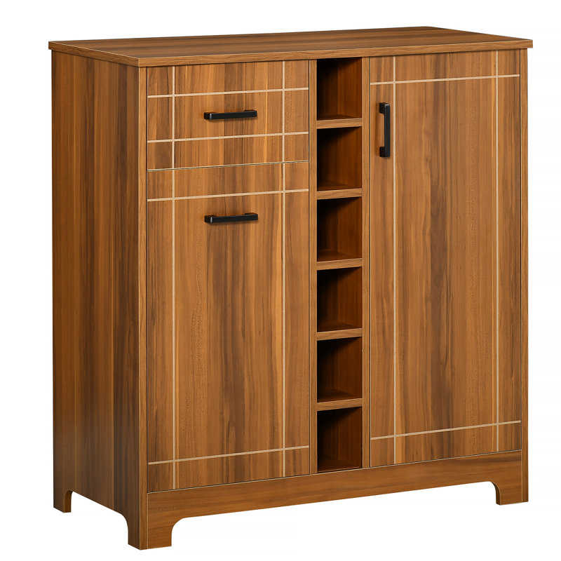 Armoire à vin rétro pour 6 bouteilles, porte-bouteilles