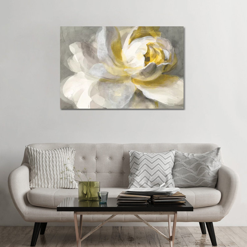 «Abstract Rose» par Danhui Nai - reproduction d'art, H 32 po x l 48 po x P 1,5 po, Toile tendue, Aucun mat