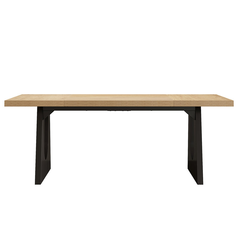 71" Farmhouse Oak And  Dining Table For 6-8(Only Table,No Chair), Brown