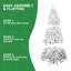 Arbre de Noël 7,5 pi avec fil mémoire, arbre en PVC artificiel à charnière de 1200 pointes, arbre de Noël de Noël facile à assembler pour la décoration intérieure (ornements non inclus)-1018964297