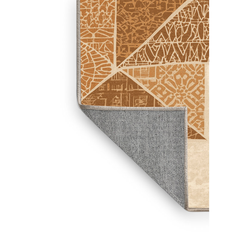 Tapis lavable à la machine d'inspiration mondiale Tomohon Samosas, 8 x 12