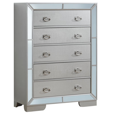 Commode 5 tiroirs Champagne