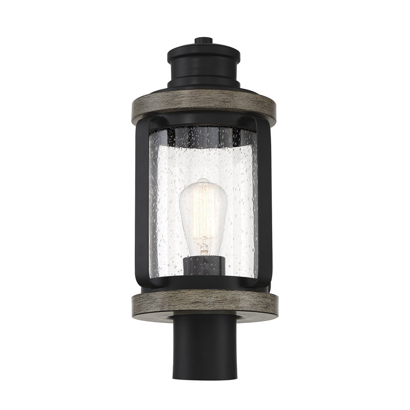 Tête de lanterne câblée 1 lumière H 17,5 po Kress Black