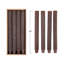 Caridad Pleated Taper Candles Unscented in Box, Set of 12-399810114