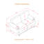 Causeuse moderne en tissu 59,5 po Roomfitter-1104741923
