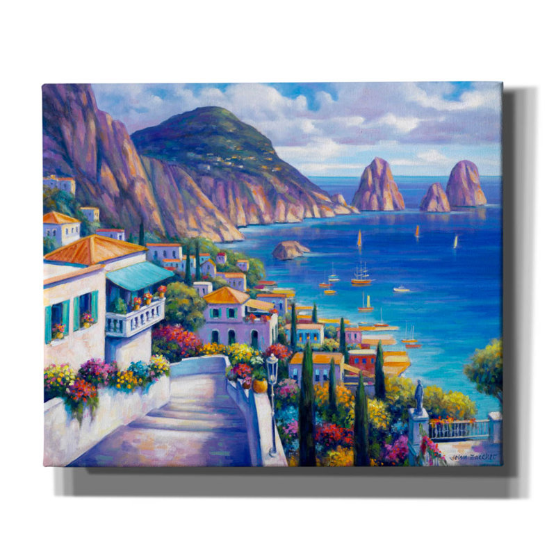 «Vue de l'océan» par John Zaccheo, H 20 po x l 24 po x P 0,75 po