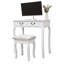 Ensemble coiffeuse et tabouret Pepperell
