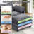 40"W Corduroy Oversized Chair & Ottoman Set - Comfy Cloud Sofa Armchair with Extra Deep Seat for Apartment Living Room-125317775