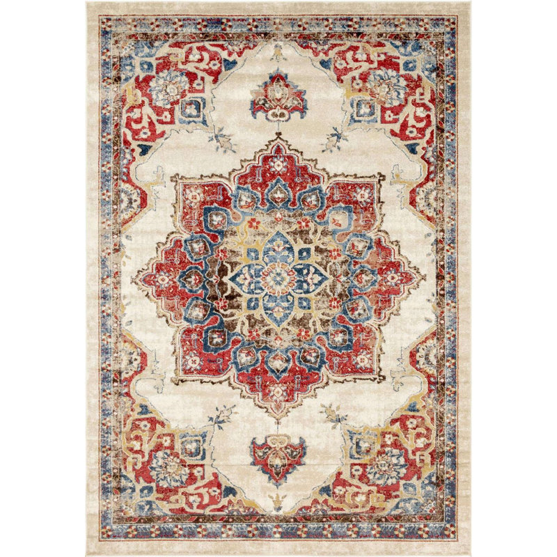 Tapis traditionnel Ulla couleur moka, Rectangle 7 pi x 10 pi