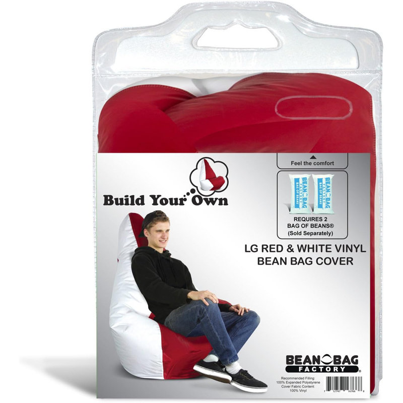 Grand couvre-sac de pois en vinyle rouge et blanc