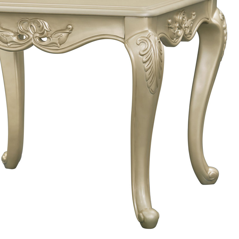 Table de bout, finition champagne
