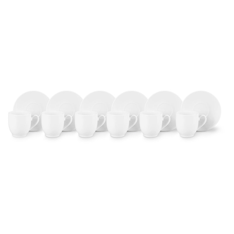Simple White Porcelain Coffee Cup