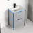 Chriselda 24" Freestanding Bathroom Vanity with Sink – Modern European Wood Cabinet with Ceramic Basin, Soft-Close Storage & Quick Assembly-1359701839-1359701841
