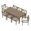 Ensemble repas 7 pièces Northlake-112686493