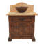 Meuble-lavabo en marbre et cuivre Rancho Viejo