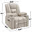 Power Lift Recliner Chair With Massage And Heat For Elderly, Overstuffed Wide Recliners, Heavy Duty Motion Mechanism With USB And Type C Ports, 2 Steel Cup Holders-1099474964