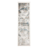 Cotton and Wool Abstract Area Rug