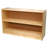 2 Compartment Manufactured Wood Shelving Unit